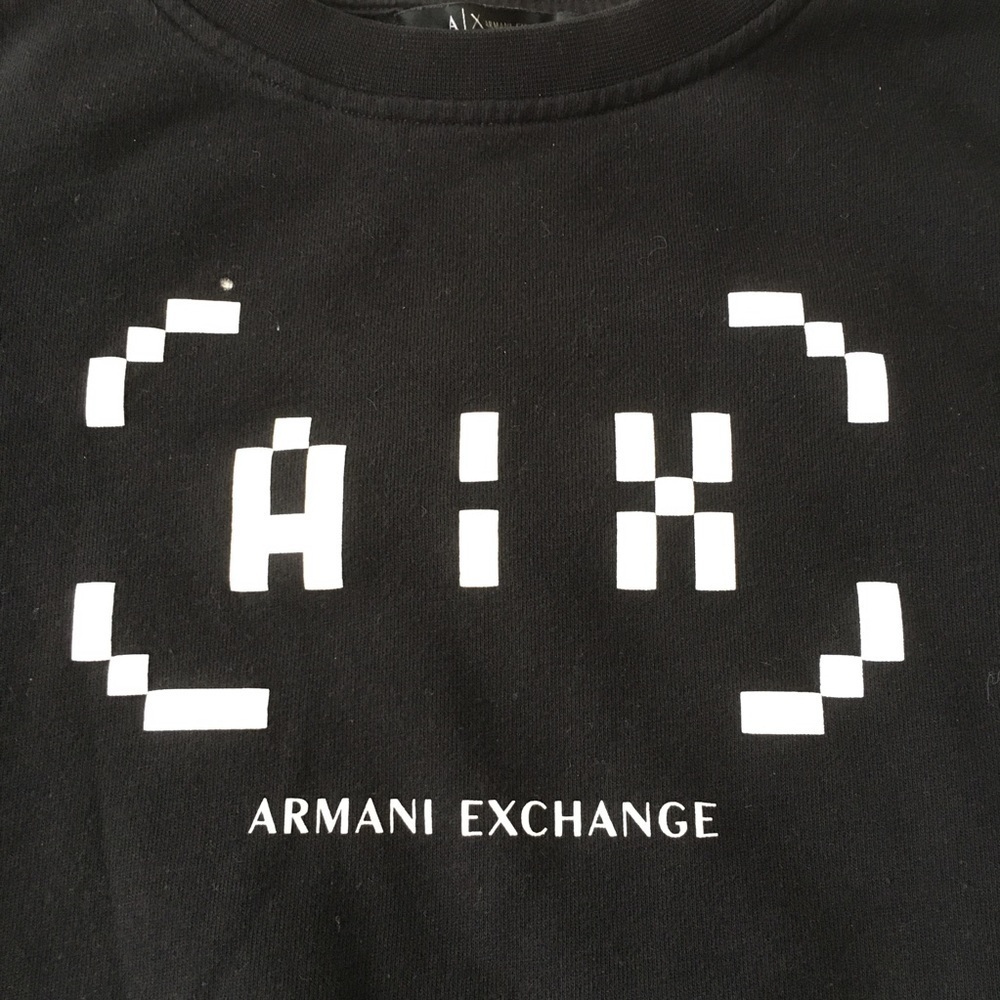 A/X pullover sweatshirt Women's Black Sweater M - Picture 3 of 6